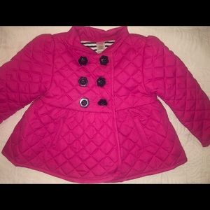 Little Me Pink quilted jacket and top 18 months